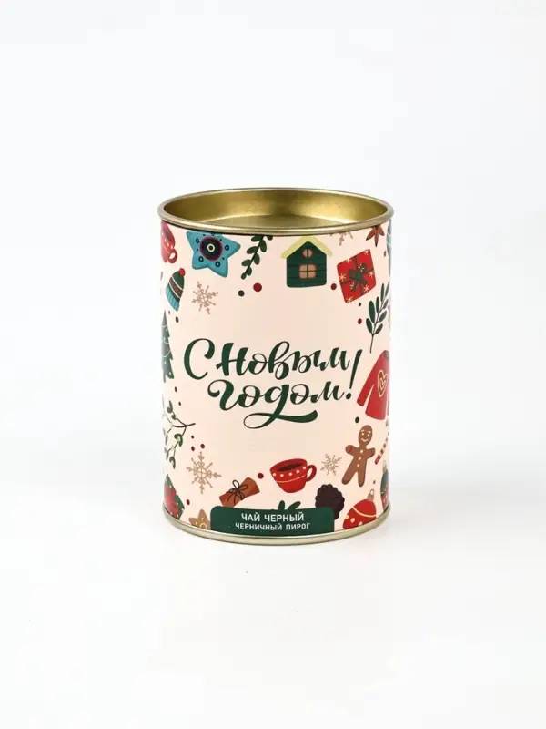 Подарочный чай "С Новым Годом" , тубус, 50 г
