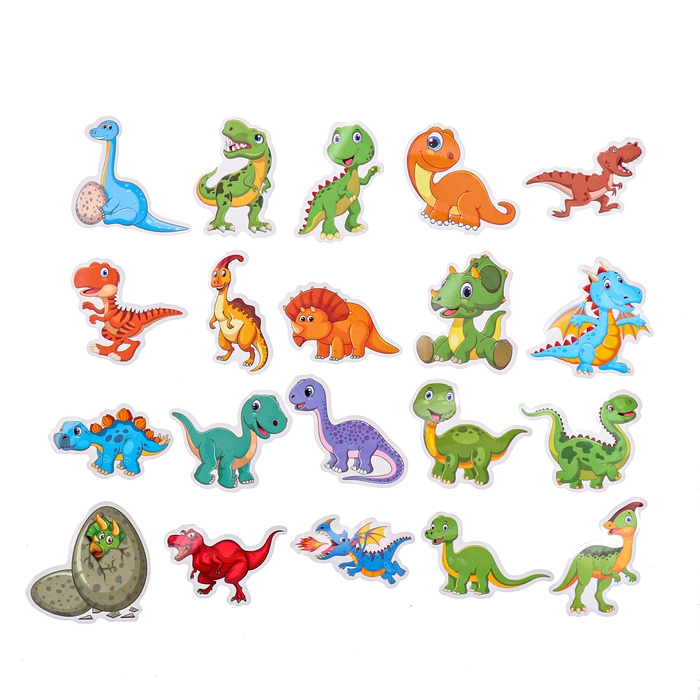 Игровой набор &laquo;Динопарк&raquo;, коврик-дорога, 4 машины, 5 фигурок, наклейки