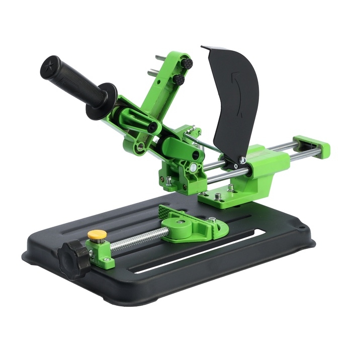 Стойка для УШМ ТУНДРА, d=100-125 мм, угловые тиски 45&deg;, движущаяся платформа