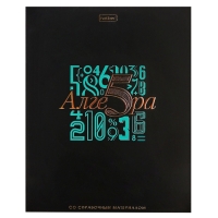 Тетрадь 48 листов в клетку Hatber &laquo;Салют предметов&raquo; АЛГЕБРА, обложка мелованный картон, матовая ламинация, 3D-лак, тиснение фольгой, с интерактивн...