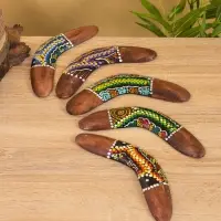 Сувенир "Бумеранг" албезия, 20х6х1 см, МИКС