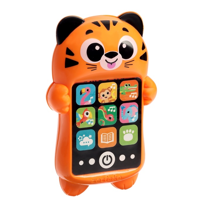 Музыкальный детский телефон &laquo;Забавный тигруля&raquo;, русская озвучка