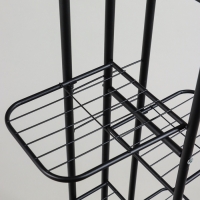 Подставка для цветов Greengo, 8 полок, 43 &times; 22 &times; 141 см, напольная, металл, чёрная