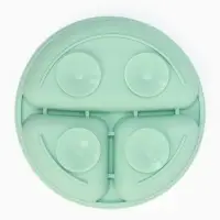 Тарелка детская секционная с ложкой и вилкой, 3 секции, бирюзовый, Mum&Baby