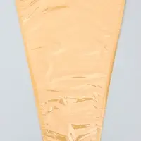 Конус для цветов, крафт с пленкой, 28&times;9&times;44cm, крафтовый