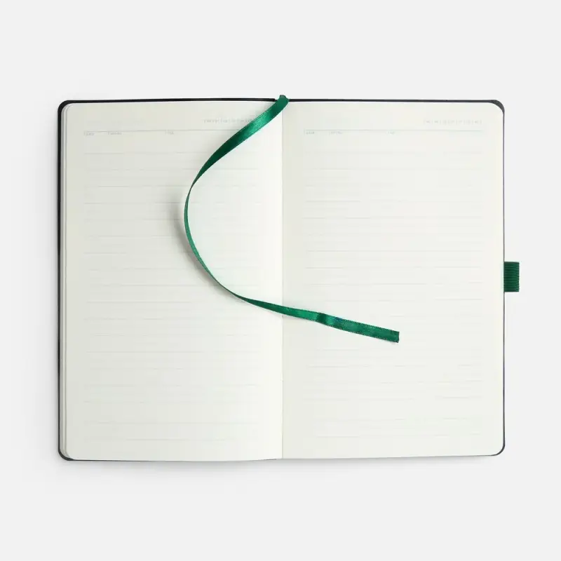 Ежедневник Lungo, недатированный, зеленый