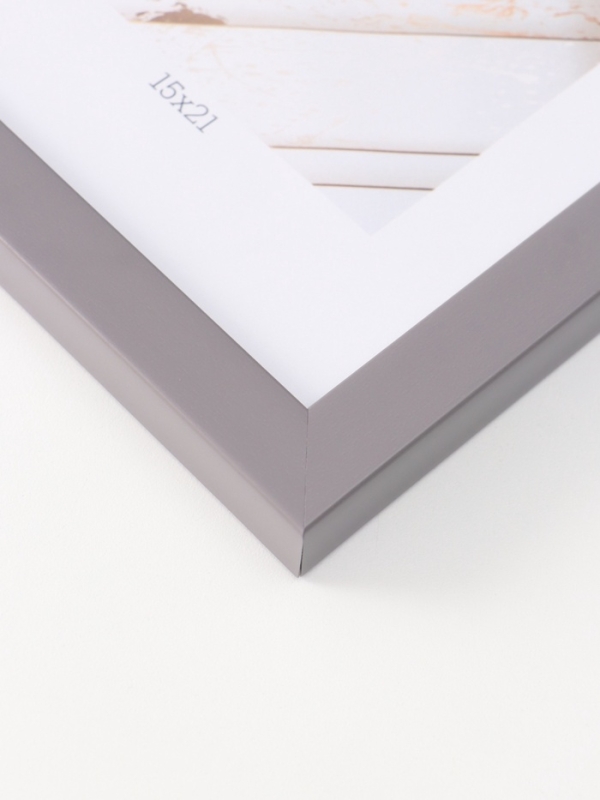 Фоторамка пластик "МИРАМ" 15х21 см, т.серый