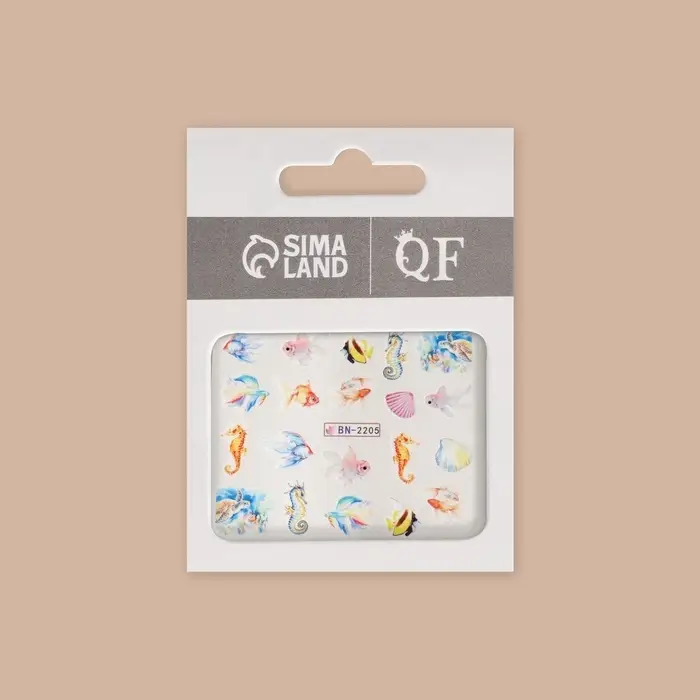 Слайдеры для ногтей &laquo;Рыбки&raquo;, разноцветные