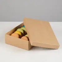 Коробка подарочная складная, упаковка, крафт, 21&times;15&times;5 см