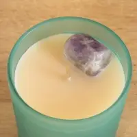 Свеча в стекле с камнем Manifest жасмин 200 гр соевый воск