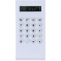 Калькулятор-зажим 8-разрядный корпус белый