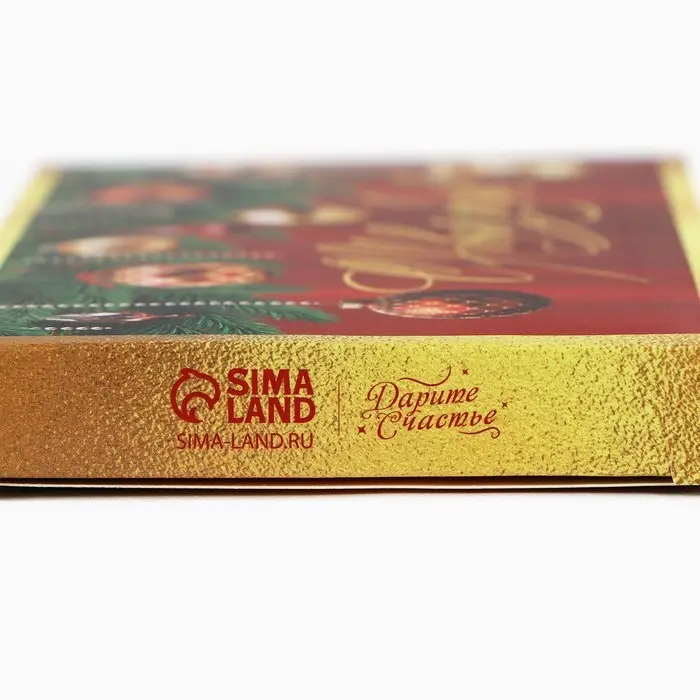 Коробка для шоколада &laquo;Новогодние желания&raquo;, 17 х 8.5 х 1.5 см