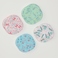 Зеркало карманное &laquo;Узор&raquo;, с подставкой, 8 &times; 8 см, цвет МИКС