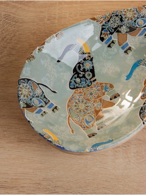 Подставка под ложку "Мудрый слон" дерево манго 25,5х9х3,8 см