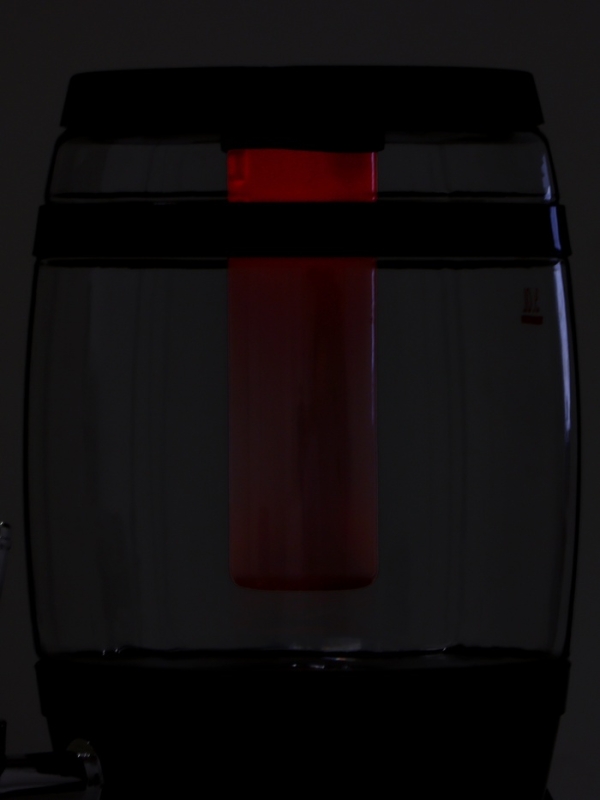 Пивной бочонок &laquo;Банный&raquo;, 3 л, ёмкость для льда, подсветка, пластик, чёрный