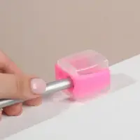 Точилка косметическая, с крышкой, двойная, МИКС