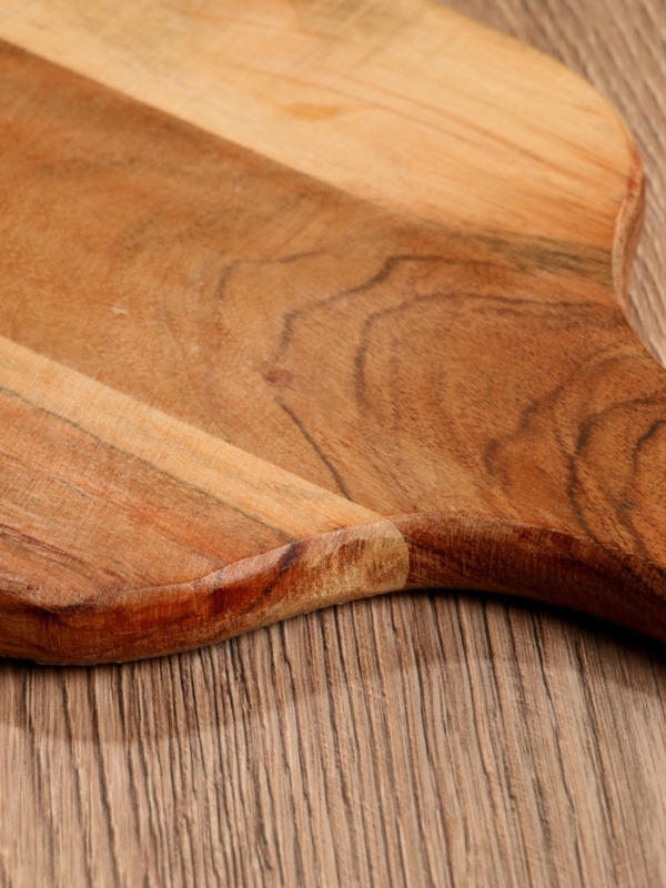 Доска разделочная прямоугольная "Крабы" дерево манго 41х18 см