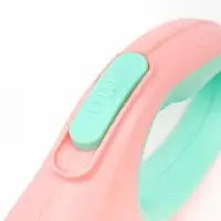 Рулетка - поводок для собак, лента  3 м, розовая/мятная