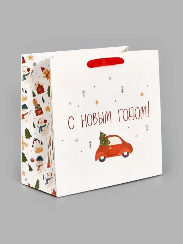 Пакет подарочный ламинированный квадратный &laquo;Волшебного&raquo;, 22&times;22&times;11 см