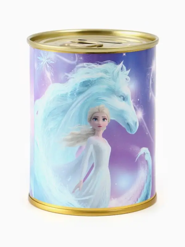 Копилка металлическая, 9.5 см&times;7.5 см&times;7.5 см &laquo;Зимняя принцесса&raquo;
