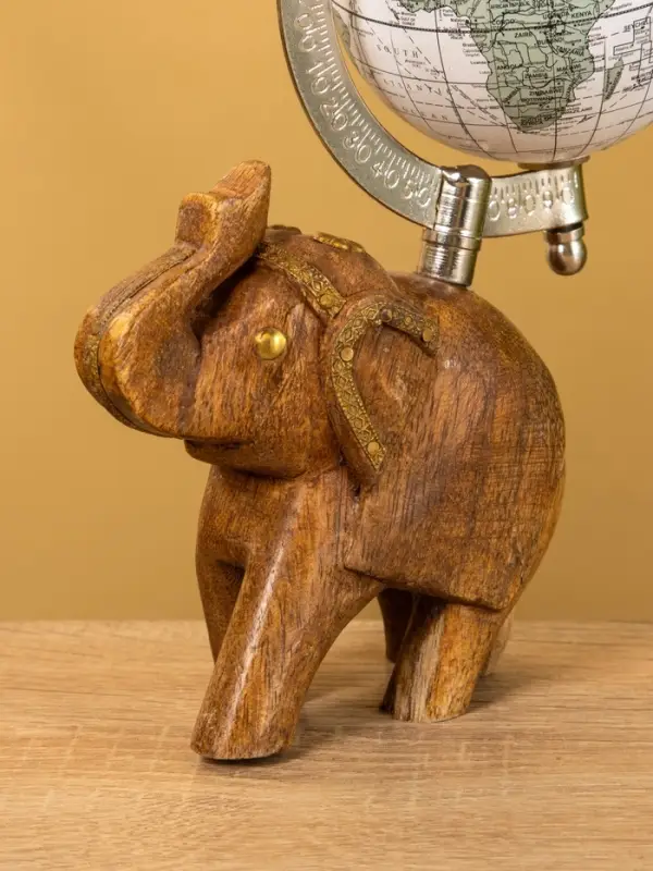 Глобус сувенирный, 11&times;8&times;21.5 см, подставка дерево