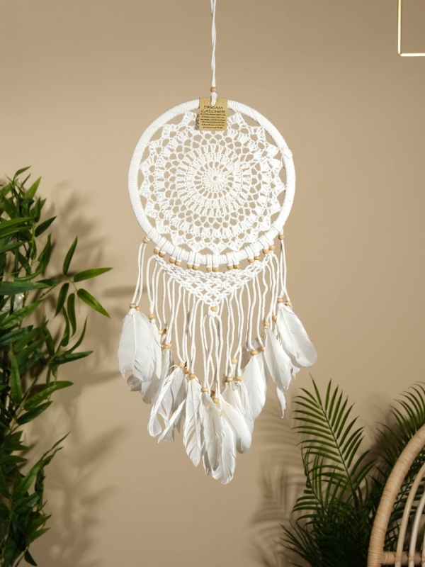 Ловец снов "Белый цветок" 22х75 см.