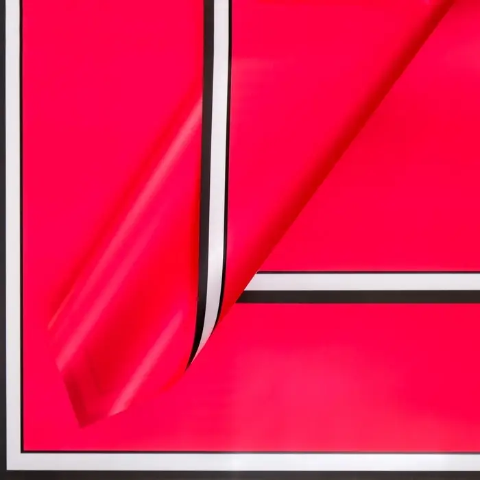 Пленка матовая &laquo;Двойной кант&raquo;, красный, 0.57&times;0.57 м