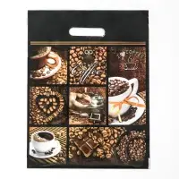 Пакет "Кофе", полиэтиленовый с вырубной ручкой, 60 мкм 31х40 см