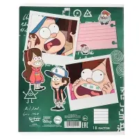 Тетрадь в линейку 18 листов, 5 видов МИКС, обложка мелованный картон, &laquo;Гравити Фолз&raquo;