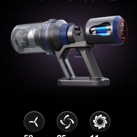 Вертикальный пылесос HYV-S7970 470мл 500Вт серый