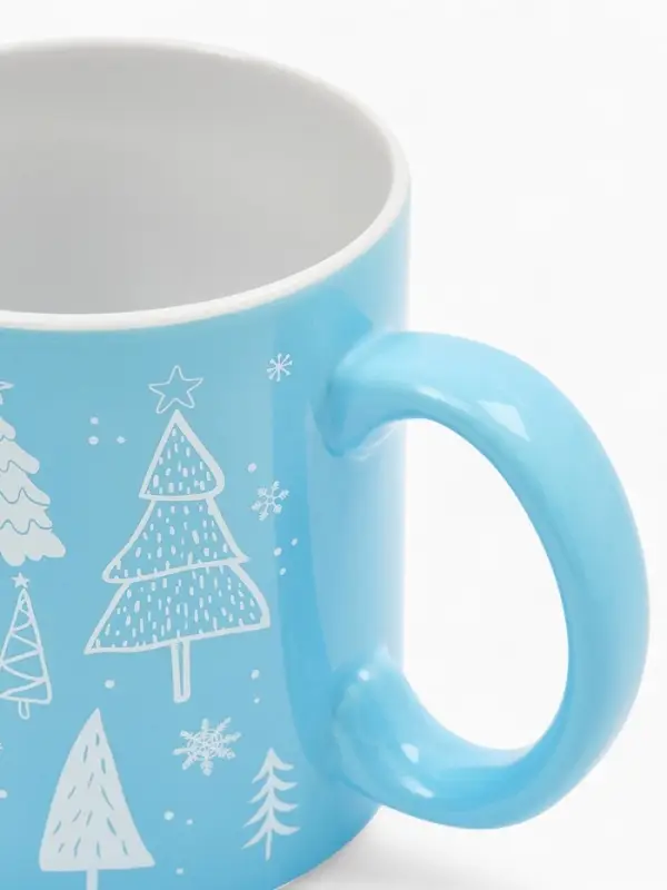 Кружка чайная новогодняя &laquo;Новогодний лес&raquo;, 530 мл