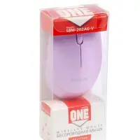 Мышь Smartbuy ONE 202AG-V, беспроводная, 3 кнопки, 1200 dpi, USB, 1хАА, фиолетовая