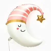 Воздушный шар фольгированный 28" &laquo;Месяц, розовый&raquo;