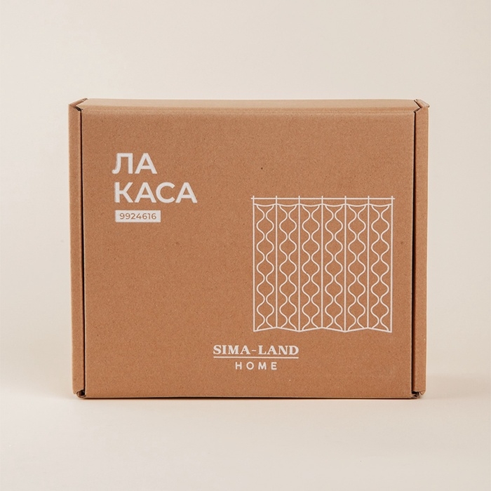 Штора для ванной двойная &laquo;Ла Каса&raquo;, с люверсами, 200&times;200 см, полиэстер, полиэтилен, белая