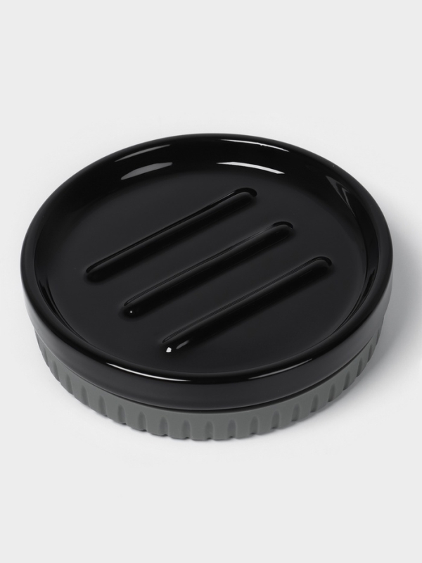 Набор для ванной "Глянец" 3 предмета (дозатор для мыла, стакан, мыльница)