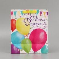 Пакет подарочный ламинированный вертикальный, упаковка, &laquo;С Днём Рождения!&raquo;, ML 23 х 27 х 11,5 см