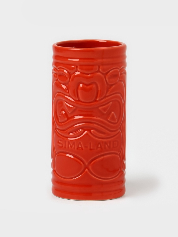 Стакан для коктейлей "Тики остров" красный