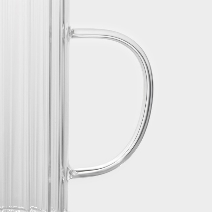 Кружка стеклянная &laquo;Полоска&raquo;, 320 мл