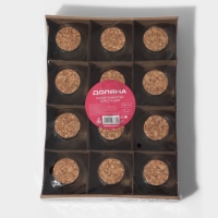 Набор баночек стеклянных для специй с пробковой крышкой Доляна &laquo;Парфе&raquo;, 120 мл, 7&times;7 см, 12 шт