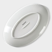 Блюдо фарфоровое овальное Magistro &laquo;Лакомка&raquo;, 25&times;16&times;1,5 см, цвет белый