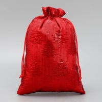 Мешочек подарочный парча &laquo;Ёлочка&raquo;, 20 х 30 см +/- 1.5 см, Новый год