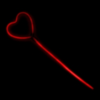 Неоновая палочка &laquo;Сердечко&raquo;