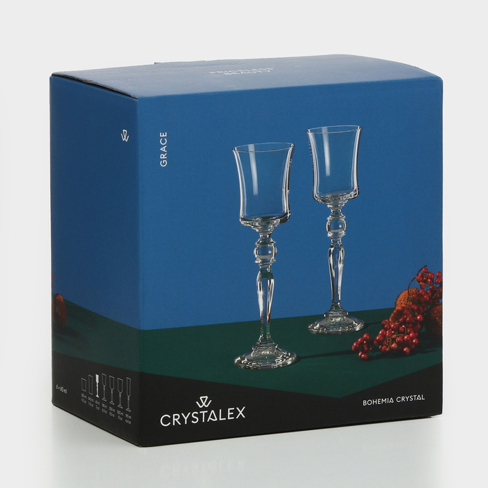 Набор бокалов для ликера &laquo;Грация&raquo;, 60 мл, 6 шт