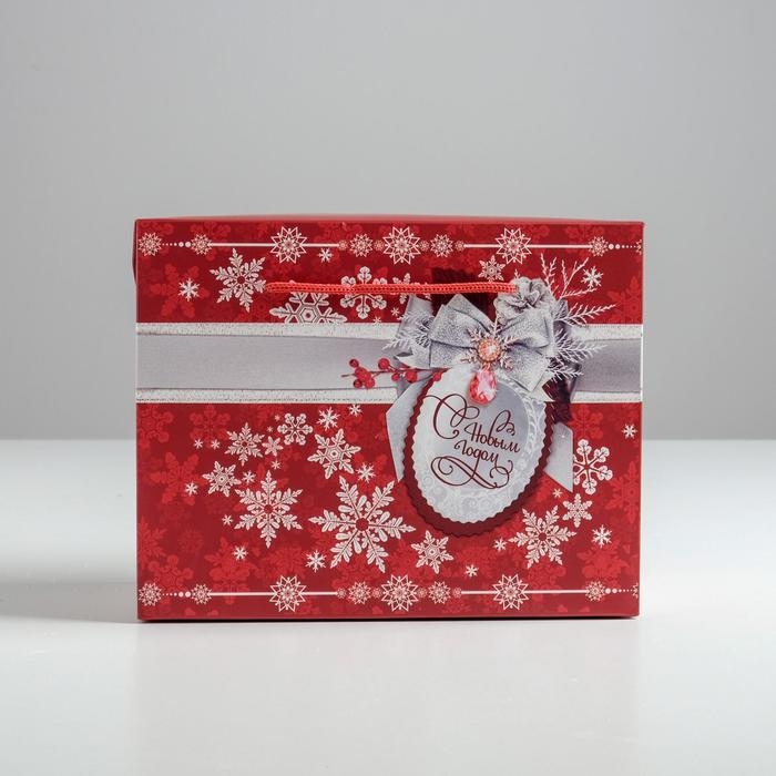 Пакет‒коробка &laquo;С Новым годом!&raquo;, 23 х 18 х 11 см, Новый год