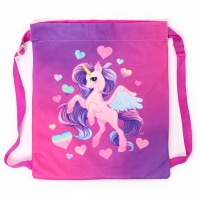 Сумка детская &laquo;Единорог&raquo;, 35 &times; 30 см, цвет фиолетовый
