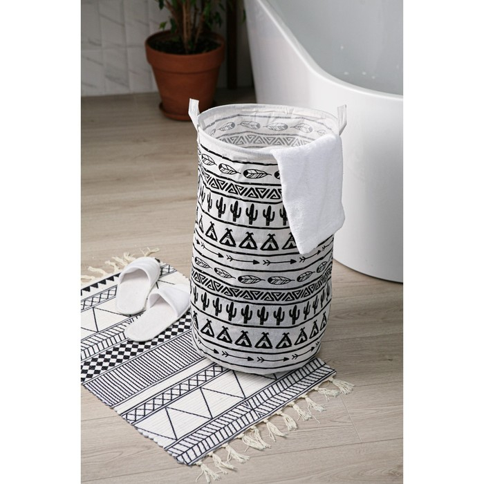 Корзина для белья Доляна &laquo;Мексика&raquo;, 35&times;35&times;60 см
