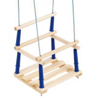 Качели подвесные, деревянные, сиденье 33&times;22см, МИКС