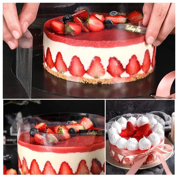 Лента ацетатная для обтяжки тортов, длина 8 метров, h=15 см, плотность 175 мкм