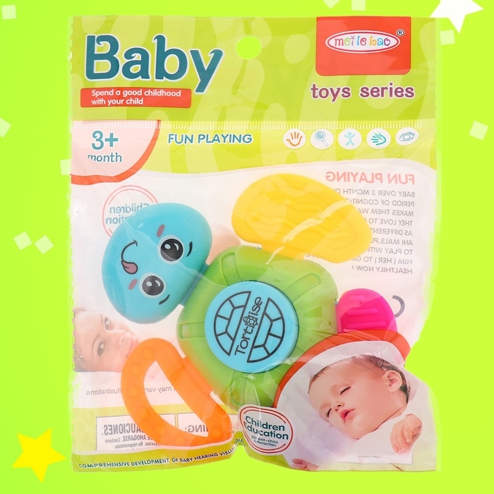 Погремушка &laquo;Черепашка&raquo;, цвета МИКС