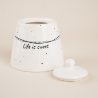 Сахарница фарфоровая SL Home &laquo;Милый дом&raquo;, 180 мл, 9&times;7 см, цвет белый